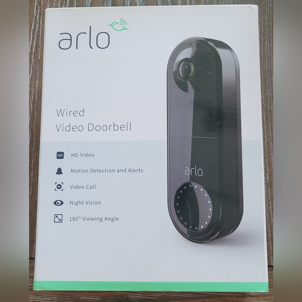 Arlo Wired Video Doorbell - Black